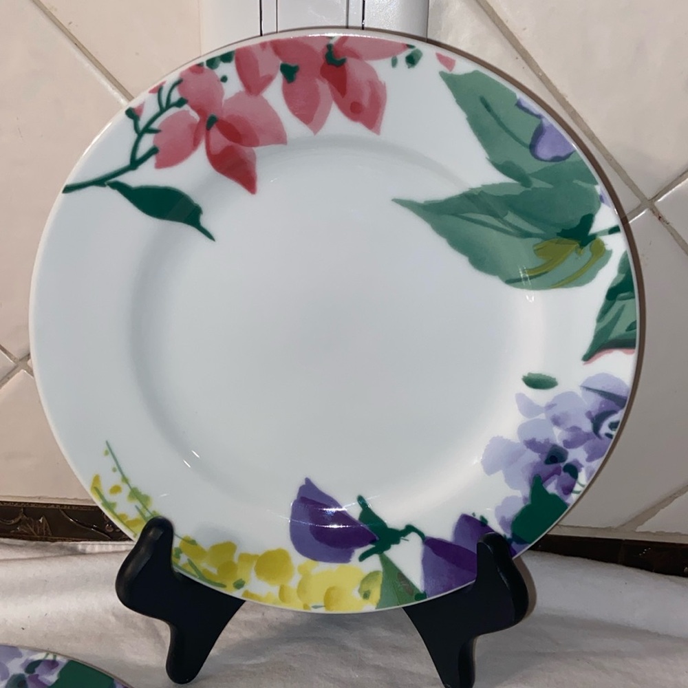 New Savoir Vivre Meadow Splendor salad plate set of 4